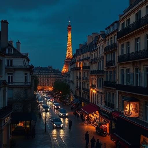Image du projet 'Paris la Nuit' - un clip musical mettant en lumière les quartiers emblématiques de la capitale franäaise.